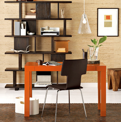 west elm - leather T chair