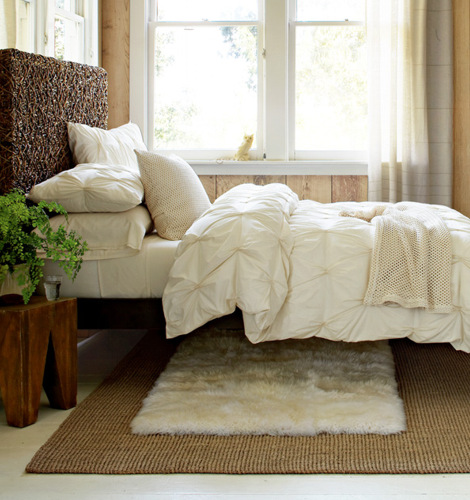 west elm - random-weave headboard + narrow-leg wood bed frame west elm - random-weave headboard + narrow-leg wood bed frame